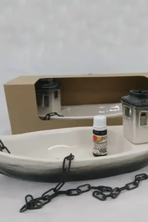 Achat Immédiat Récipient en céramique pour parfums - bateau avec arôme